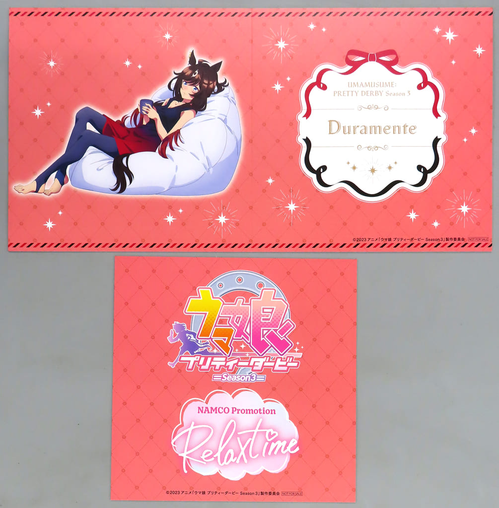 Duramente figure background board, Umamusume Pretty Derby Season 3 Namco Relax Time exclusive