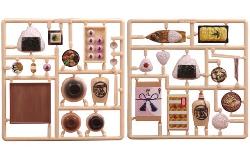 Figure's Meal Vol.5 miniature Edo-period Japanese food set, 1/12 scale painted kit